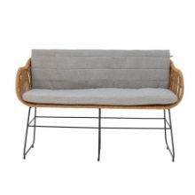 Bild von Bloomingville Collin Sofa L: 125 cm Inkl. Kissen - Polyrattan/Hellgrau