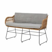 Bild von Bloomingville Collin Sofa L: 125 cm Inkl. Kissen - Polyrattan/Hellgrau