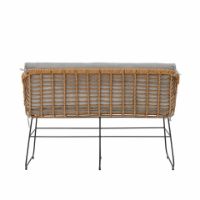 Bild von Bloomingville Collin Sofa L: 125 cm Inkl. Kissen - Polyrattan/Hellgrau