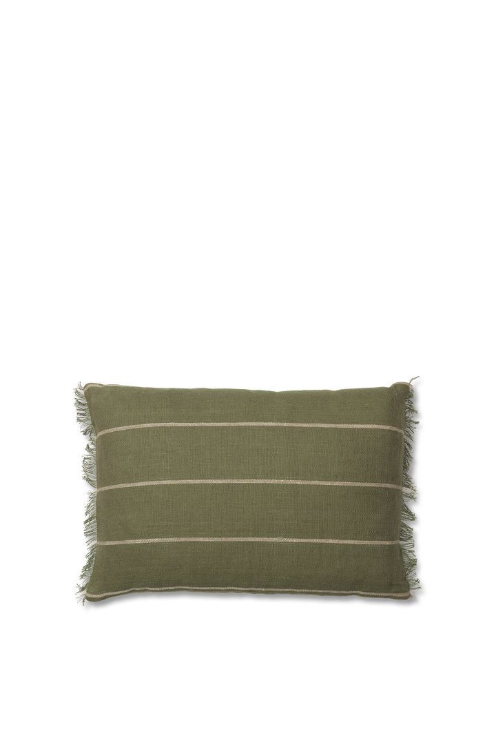 Bild von Ferm Living Calm Kissen 40x60 cm - Olive/Off-White VORBESTELLUNG: Ende März 2024