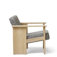 Bild von Form & Refine Block Loungesessel SH: 39 cm - Weiße Eiche/Zero