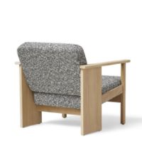 Bild von Form & Refine Block Loungesessel SH: 39 cm - Weiße Eiche/Zero