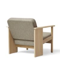 Bild von Form & Refine Block Loungesessel SH: 39 cm - Weiße Eiche/Hallingdal 65