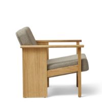 Bild von Form & Refine Block Loungesessel SH: 39 cm - Eiche/Hallingdal 65