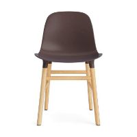 Bild von Normann Copenhagen Form Stuhl SH: 44 cm - Eiche/Braun