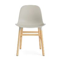 Bild von Normann Copenhagen Form Stuhl SH: 44 cm - Eiche/Hellgrau