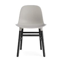 Bild von Normann Copenhagen Form Stuhl SH: 44 cm - Schwarze Eiche/Warmes Grau