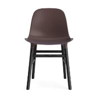 Bild von Normann Copenhagen Form Stuhl SH: 44 cm - Schwarze Eiche/Braun