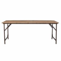 Bild von Bloomingville Loft Esstisch 190x85 cm - Braun/Recyceltes Holz