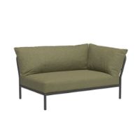 Bild von HOUE Level 2 Eck-Loungesofa rechts 139 x 92,5 cm – Dunkelgrau/Blatt