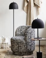 Bild von Nordal BOMU Lounge Chair – Schwarz/Weiß