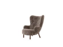 Bild von &Tradition Petra VB3 Lounge Chair SH: 40 cm – Walnuss geölt/Sahara