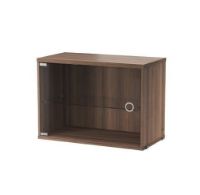 Bild von String Furniture Vitrine mit Schwingglastür 58 x 42 cm – Walnuss