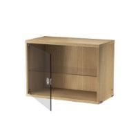 Bild von String Furniture Vitrine mit Schwingglastür 58 x 42 cm – Eiche