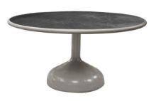 Bild von Cane-line Outdoor Glaze Esstisch Ø: 147 cm - Taupe/Fossil Black