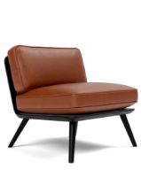 Bild von Fredericia Furniture 1711 Spine Lounge Stuhl Petit – Leder Cera/Ask