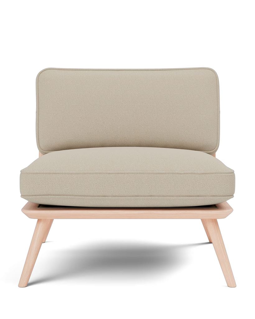 Bild von Fredericia Furniture 1710 Spine Lounge Stuhl – Grand Linen/Eg