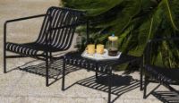 Bild von HAY Palissade Table Low + Lounge Chairs Low Havemøbelsæt - Anthracite