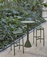 Bild von HAY Palisade Cone Tisch hoch + Barhocker Gartenmöbel-Set – Oliv