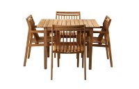 Bild von FDB Furniture Together Kleines Gartenmöbel-Set – Massives Teakholz/Natur