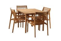 Bild von FDB Furniture Together Kleines Gartenmöbel-Set – Massives Teakholz/Natur