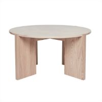 Bild von OYOY Lune Marmor Couchtisch Ø: 84 cm - Natur/Weiß