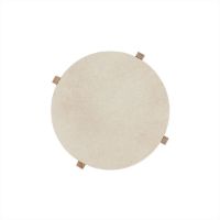 Bild von OYOY Lune Marmor Couchtisch Ø: 50 cm - Natur/Weiß