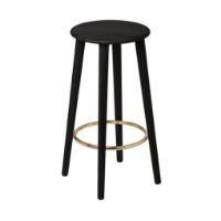 Bild von Umage The Socialite Counter Chair – Schwarze Eiche/Messing
