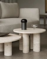 Bild von Blomus Volos Couchtisch L Rund Ø: 75 cm - Travertin