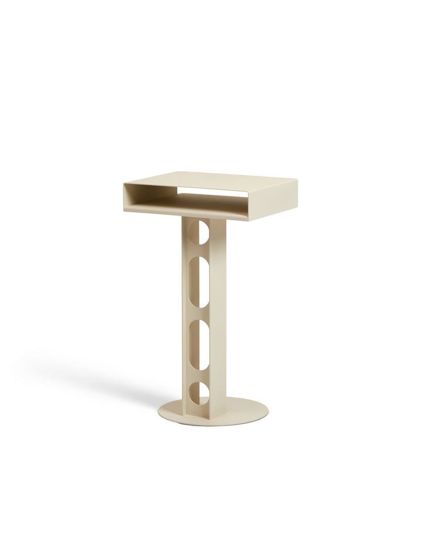 Bild von Sidekick-Tisch mit Sockel H: 58,5 cm – Perlmutt