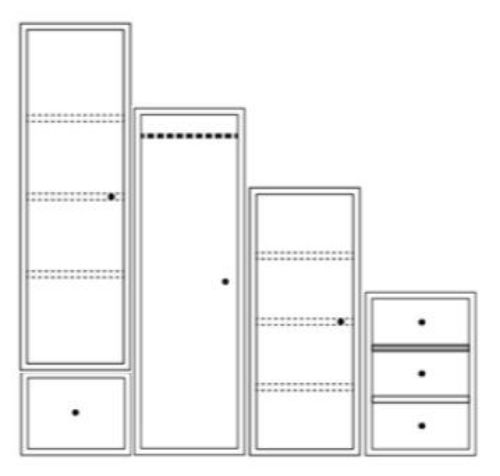 Montana Kleiderschranksystem 02 186,3x190 cm - Hagebutte
