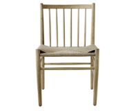 Bild von FDB Møbler J80 Jørgen Bækmark Stuhl SH: 45 cm – Eiche Natur/Geflecht