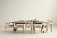 Bild von FDB Møbler J80 Jørgen Bækmark Stuhl SH: 45 cm – Eiche Natur/Geflecht