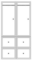 Bild von Montana Kleiderschranksystem 05 188,4x95,2 cm - Hagebutte