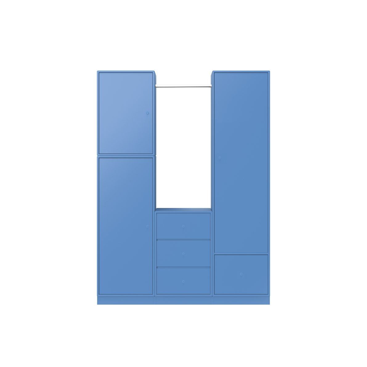 Bild von Montana Kleiderschranksystem 06 186,4x142,8 cm - Azurblau