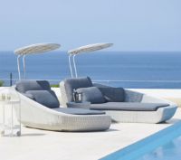 Bild von Cane-line Outdoor Savannah Daybed mit Modul, Rückenlehne – Grau