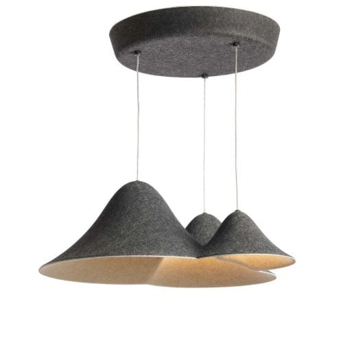 LOOM Design Panorama Pendelleuchte S 21,5x60,3 cm - Schwarz/Grau
