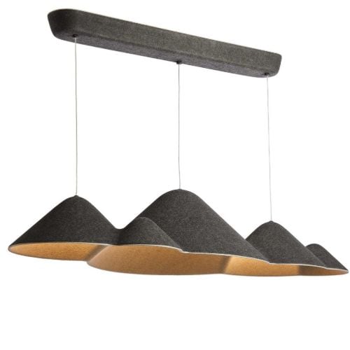 LOOM Design Panorama Pendelleuchte L 21,9x105,7 cm - Schwarz/Grau