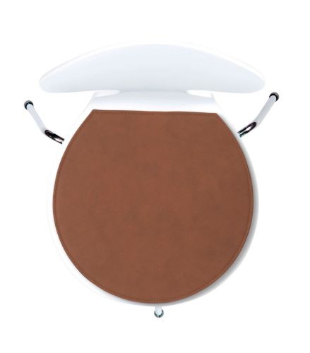 Bent Hansen Kissen für Arne Jacobsens 3101 Myren Stuhl H: 8 mm – Basic Leder Cognac