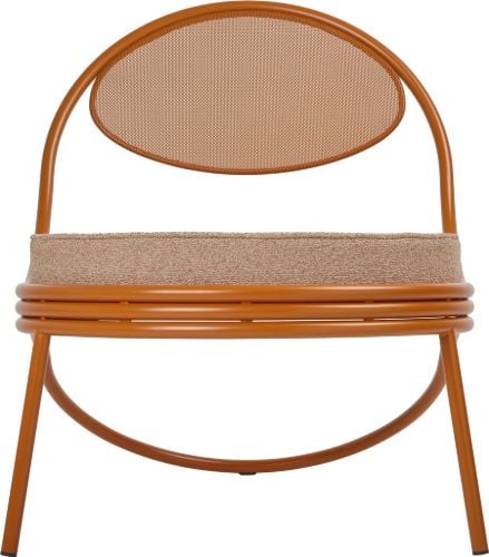 GUBI Copacabana Outdoor-Loungesessel - Orange/Standard Lorkey Limonta