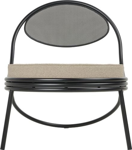 GUBI Copacabana Outdoor Loungesessel - Schwarz Seidenmatt/Standard Lorkey Limonta