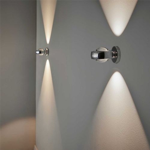 LOOM Design Optic Wandleuchte Ø: 12 cm – Chrom VORBESTELLUNG: Mitte Juni 2024