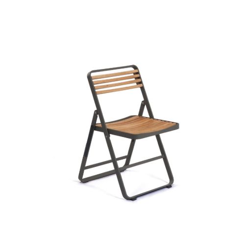 Mindo 121 Foldable Dining Chair - Dark Grey