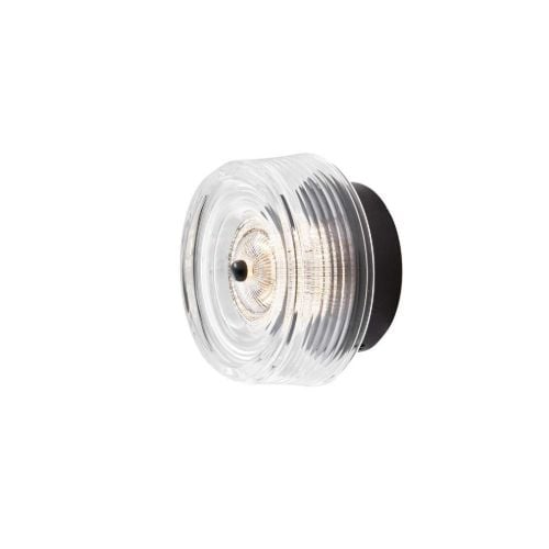 LOOM Design Glow Væglampe Ø: 16 cm - Mat Sort