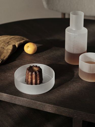 Ferm Living Ripple Servierschalen 4er Set Ø: 12,2 cm - Milchglas