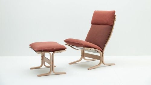 LK Hjelle Siesta Trio Fußhocker – Natur/Rost