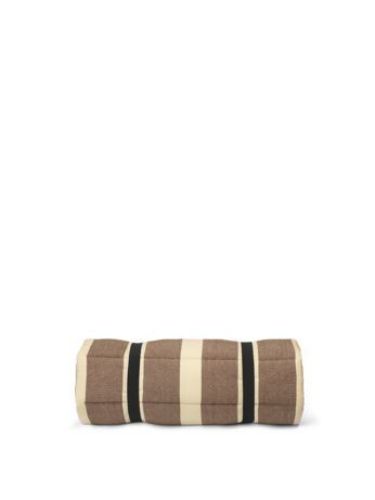 Ferm Living Strand Steppmatratze L: 180 cm - Johannisbrotbraun/Pergament