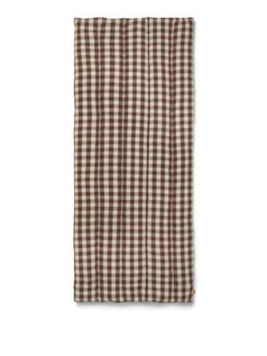 Ferm Living Bothy Check Quilted Mattress L: 180 cm - Cinnamon/Grey Green