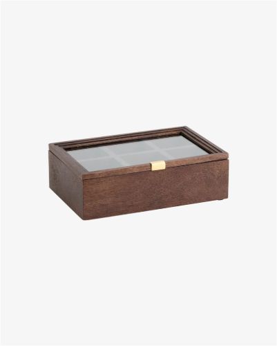 Nordal PUTO Aufbewahrungsbox mit Deckel 8,5x26,5 cm - Natur