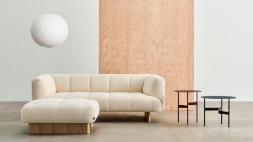 Hay Shim Couchtisch Ø: 54 cm - Schwarz